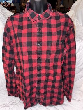 Uniqlo FLANNEL CHECKED SHIRT REGULAR COLLAR